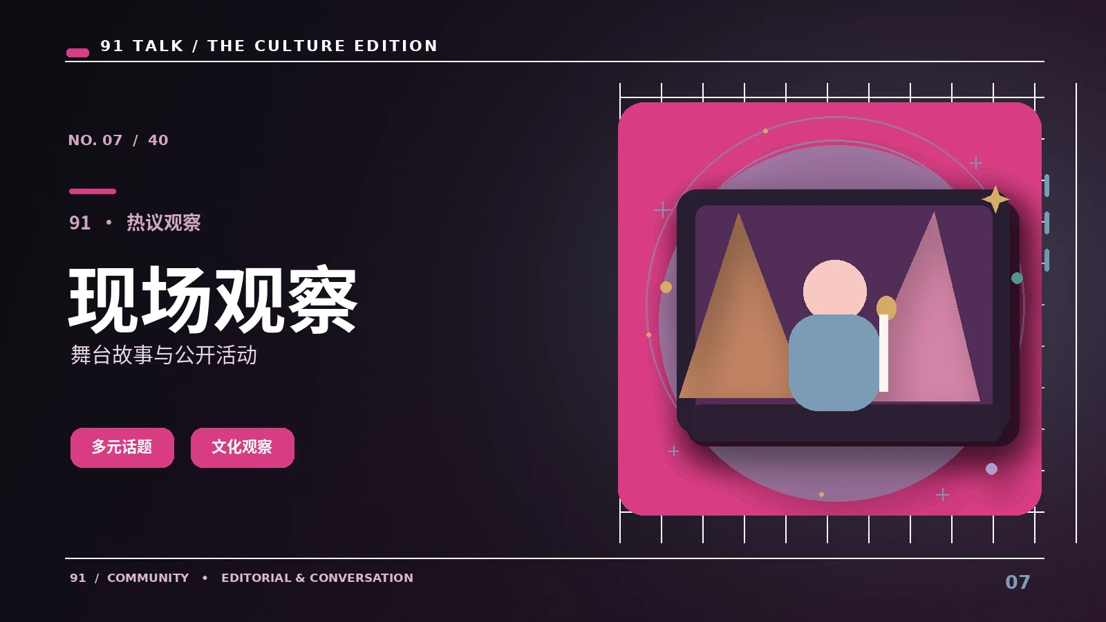 舞台与公开活动